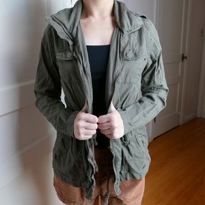 Olive Green Twill Jacket